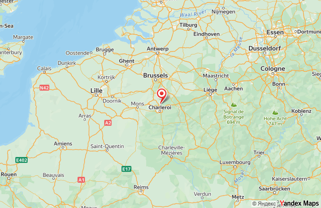 Карта маршруту репатріації з Бельгії до України