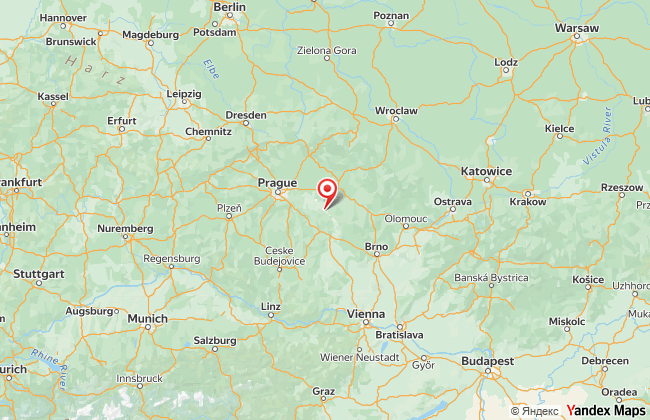 Карта маршруту репатріації з Чехії до України