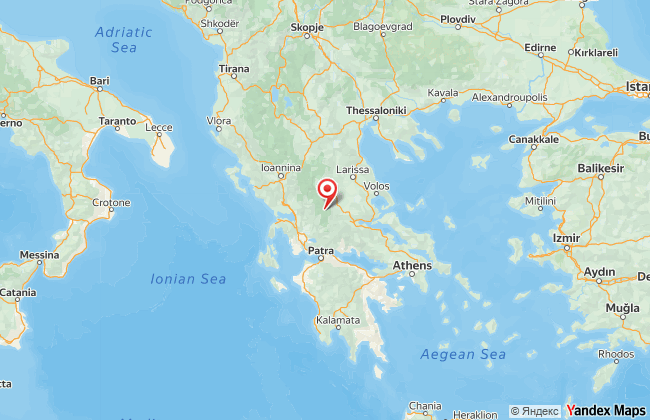 Карта маршруту репатріації з Греції до України