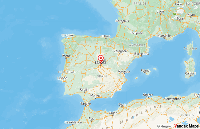 Карта маршруту репатріації з Іспанії до України