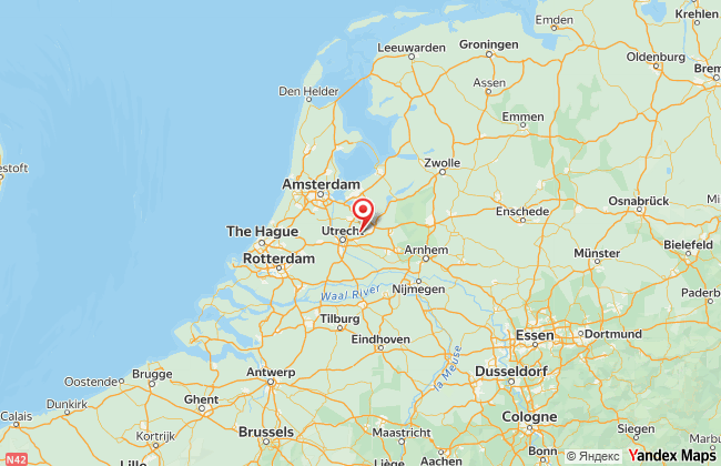 Карта маршруту репатріації з Нідерландів до України