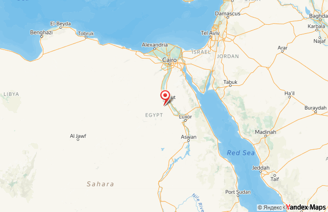 Карта маршруту репатріації з Єгипту до України